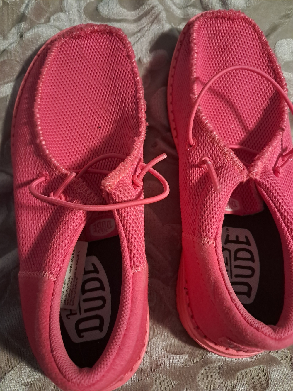 Kids' Dudes Pink Lightweight Slip-On Shoes